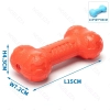 Sztanga dla psa z TPR zabawka gryzak dla psa z dźwiękiem 15x7x4cm