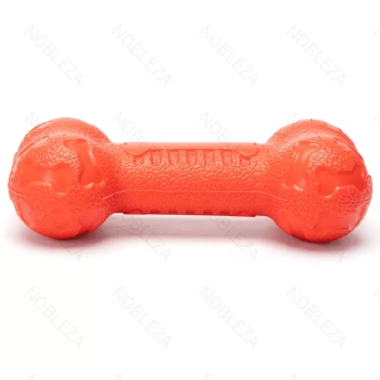 Sztanga dla psa z TPR zabawka gryzak dla psa z dźwiękiem 15x7x4cm
