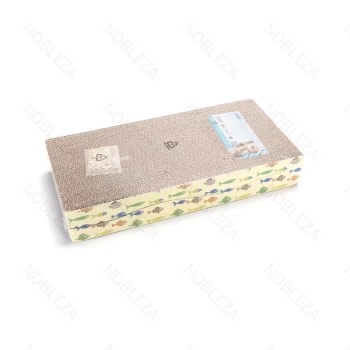 Podwójny drapak dla kota falowane legowisko z kocimiętką 44.5*21*7.2cm