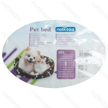 Zestaw 10 legowisk dla zwierząt domowych posłania brązowe w kostki