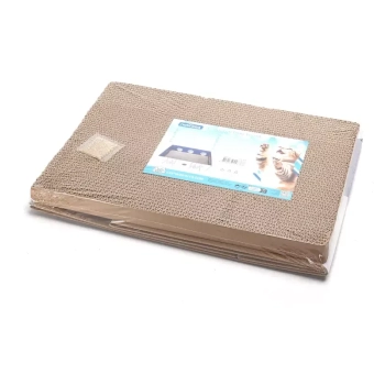 Pudełkowy drapak dla kota 43x30x14,5cm tekturowe pudełko i kryjówka