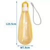 Butelka do picia 413 ml żółta 23,5x7,9 cm — zdjęcie 3