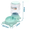 Automatyczny dozownik wody 3,87 l miś zielony 34x23,8x30 cm — zdjęcie 5