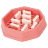 Regulowana miska wolnego jedzenia 490 ml 20x20x4,5 cm czerwona — zdjęcie 3