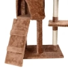 Drapak dla kota wielopoziomowy z myszką 77x47,5x137 cm brązowy — zdjęcie 5