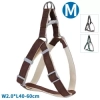 Szelki lniano-konopne M 2x40-60 cm czarne zielone brązowe — zdjęcie 2