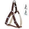 Szelki lniano-konopne M 2x40-60 cm czarne zielone brązowe — zdjęcie 3