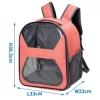Plecak dla zwierząt PVC czerwony 33x23x38,5 cm, kształt ósemki — zdjęcie 4