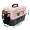Transporter lotniczy różowo-czarny do 5 kg Nobleza — zdjęcie 2