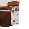 Nobleza Bluza z kapturem w bloki kolorów XL-40cm Niebieski Czerwony Brązowy