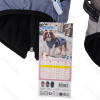 Reflective harness water-resistant cotton clothes S-25cm Grey Blue Pink