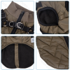 Solid color harness water-resistant cotton clothes S-25cm Black Red Green