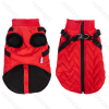 Solid color harness water-resistant cotton clothes M-30cm Black Red Green