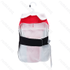 Color-block lapel water-resistant vest L-35cm Blue Red Yellow