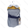 Color-block lapel water-resistant vest XXL-45cm Blue Red Yellow