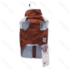 Color-block water-resistant vest M-30cm Dark blue&Light blue Brown&Beige Red&Grey
