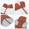 Color-block water-resistant vest XL-40cm Dark blue&Light blue Brown&Beige Red&Grey