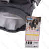 Reflective hooded sweatshirt M-30cm Grey Navy blue Brown