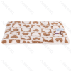 Heart jacquard flannel mat L55*W40cm Coffee white