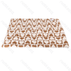 Heart jacquard flannel mat L100*W75cm Coffee white