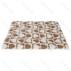 Heart jacquard flannel mat L100*W75cm Coffee white