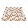 Heart jacquard flannel double-sided blanket L80*W80cm Coffee white
