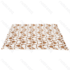 Heart jacquard flannel double-sided blanket L120*W100cm Coffee white