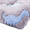 Dinosaur jacquard flannel mat L55*W40cm Grey