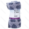 Heart pattern flannel blanket L80*W80cm Grey