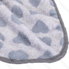 Heart pattern flannel blanket L100*W80cm Grey