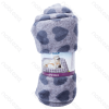 Heart pattern flannel blanket L120*W100cm Grey