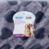 Flannel cushion with heart shape L85*W65cm Grey