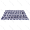 Flannel cushion with heart shape L100*W75cm Grey
