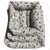 Square bed three-piece set S:48*58CM M：57*72CM L:65*83CM pattern assorted