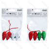 Cat toys Toy mouse L5CM Green&Red Red&White 2 colors mixed 4pcs