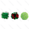 Cat toys Christmas toy set L36*W6*H5CM Red Green White