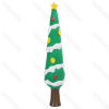 Squeaky rubber toy Christmas tree L21*W5*H5CM Green&White