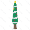 Squeaky rubber toy Christmas tree L21*W5*H5CM Green&White