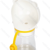 Water and food cup With carrying rope Food capacity 180ml Water capacity 236ml D7.2*H22.5cm White Grey