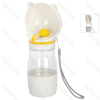 Water and food cup With carrying rope Food capacity 180ml Water capacity 236ml D7.2*H22.5cm White Grey