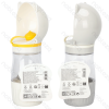 Water and food cup With carrying rope Food capacity 180ml Water capacity 236ml D7.2*H22.5cm White Grey