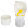 Water and food cup With carrying rope Food capacity 180ml Water capacity 236ml D7.2*H22.5cm White Grey