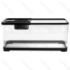 Plastic fish tank Square Large L47.5*W20.5*H21CM Transparent&Black