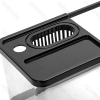 Plastic fish tank Square Large L47.5*W20.5*H21CM Transparent&Black