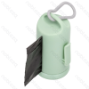 Waste bag dispenser L8.5*W4.8cm Green With 1 roll of waste bags