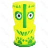 Squeaky rubber toy Totem mpnster L6*W5.5*H10.8CM Green&Yellow