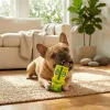 Squeaky rubber toy Totem mpnster L6*W5.5*H10.8CM Green&Yellow