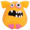 Squeaky rubber toy Big mouth monster L8.7*W7.2*H7.5CM Orange
