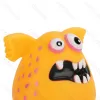 Squeaky rubber toy Big mouth monster L8.7*W7.2*H7.5CM Orange