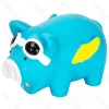 Squeaky rubber toy Glasses pig L11.7*W7*H7.2CM Blue Pink Yellow